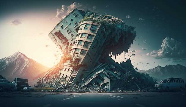 El derrumbe de un edificio como metáfora de la fragilidad emocional en los sueños