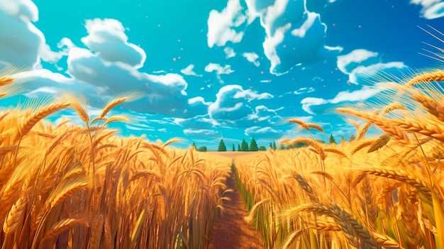 Sueños con campos de trigo dorado