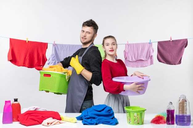 Interpretación de la lavadora con ropa interior hombres