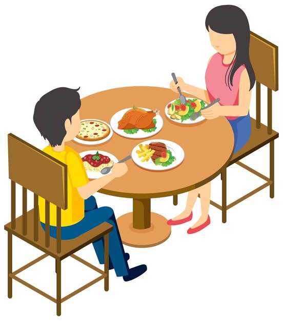 Relación entre el acto de sentarse a la mesa y la alimentación