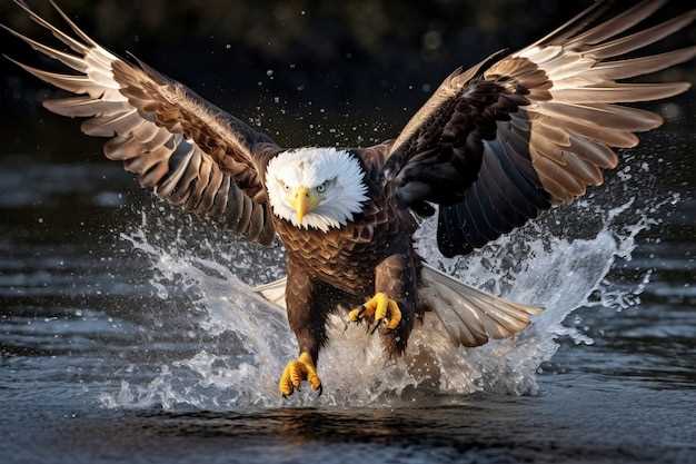 Un águila atacante en sueños